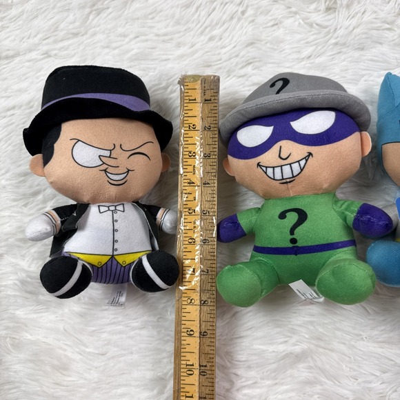 DC Comics Plush Lot Batman Penguin Riddler Toy Factory Big Head Justice League - Picture 10 of 11
